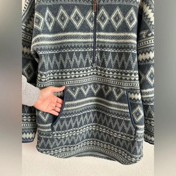 Smart wool “fleece hooded poncho” - Picture 4 of 6